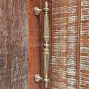 Ver imagem 3 de Puxador Duplo Porta Pivotante Correr Rústico Linea Bronze Antigo 450mm