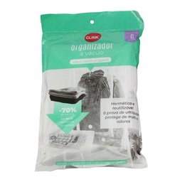 Organizador Saco à Vácuo C/ Cabide Viagem Roupa Blusa Casaco Protetor Anti Mofo Inseto Poeira Clink - 6