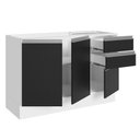 Ver imagem 7 de Balcão Gabinete De Pia Mdf 120 Cm 3 Portas 2 Gavetas Branco