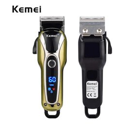 Maquina Cortar Cabelo sem Fio Turbo Profissional Kemei - 2