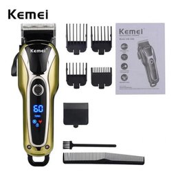 Maquina Cortar Cabelo sem Fio Turbo Profissional Kemei - 4