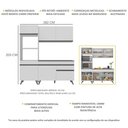 Ver imagem 4 de Armário de Cozinha Compacta 3 Peças Mp3694.964 Veneza Multimóveis Branco