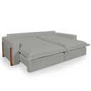 Ver imagem 4 de Sofá Retrátil e Reclinável Dubai com Molas Ensacadas, 2,10m. (cinza).