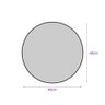 Espelho Redondo 40Cm Com Moldura Preto - 2