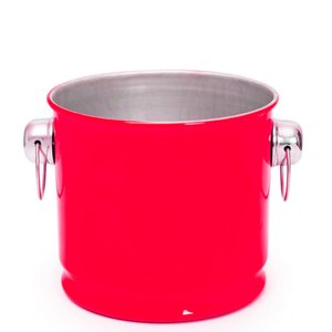 Balde de Gelo e Cerveja Térmico em Alumínio 12L Grande - Vermelho