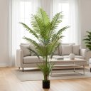 Ver imagem 1 de Palmeira Areca Artificial Planta com Folhagem Realista 1.40m Verde