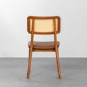 Ver imagem 6 de Conjunto Mesa de Jantar Square Redonda Louro Freijó - 88cm + 2 Cadeiras Lalá Encosto Palha Creme - C