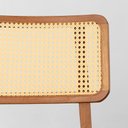 Ver imagem 7 de Conjunto Mesa de Jantar Square Redonda Louro Freijó - 88cm + 2 Cadeiras Lalá Encosto Palha Creme - C