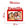 Porta Retrato Família 20x15cm Vermelho - 2