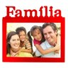 Porta Retrato Família 20x15cm Vermelho - 1