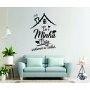 Ver imagem 1 de Adesivo de Parede Eu e minha casa serviremos ao senhor