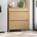 Ver imagem 1 de Balcão 1 Portas 1 Gaveta 80cm 100% MDF Simone Mendes Marrom/Carvalho