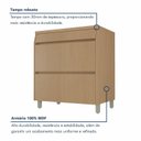 Ver imagem 7 de Balcão 1 Portas 1 Gaveta 80cm 100% MDF Simone Mendes Marrom/Carvalho