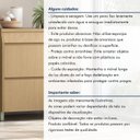 Ver mais imagens de Balcão 1 Portas 1 Gaveta 80cm 100% MDF Simone Mendes Marrom/Carvalho