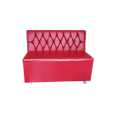 Ver imagem 2 de Poltrona Sofa Booth 110cm Capitone a Mão Vermelho Sku18 o Rei Das Poltronas