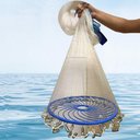 Ver mais imagens de Rede Pesca Chinesa Tarrafa Disco 3 Metros Pescaria Mar Peixe Multifilamento Lambari Tilapia Robalo T