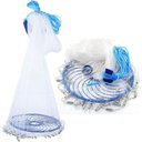 Ver imagem 1 de Rede Pesca Chinesa Tarrafa Disco 3 Metros Pescaria Mar Peixe Multifilamento Lambari Tilapia Robalo T