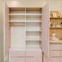 Ver imagem 4 de Guarda Roupa Infantil MDF Rosa com Carvalho 2 Portas Tomi - Quater