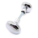Ver imagem 3 de Maçaneta para Porta Fechadura Modelo Bola Cromada Universal
