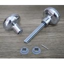 Ver imagem 6 de Maçaneta para Porta Fechadura Modelo Bola Cromada Universal