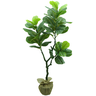 Planta Artificial Caules Ficus Lyrata para Decoração Realista - 1