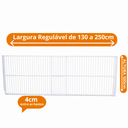 Ver imagem 3 de Portão de Segurança - Alumínio - 100 Cm X 130 a 250 Cm - Branco