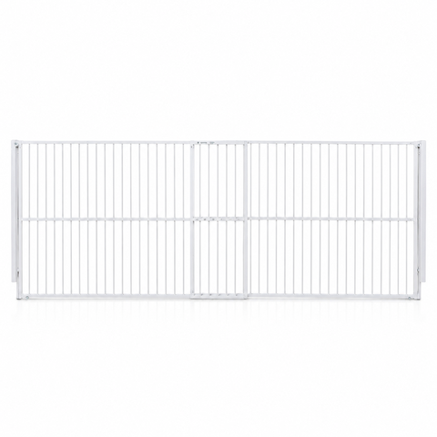 Portão de Segurança - Alumínio - 100 Cm X 130 a 250 Cm - Branco