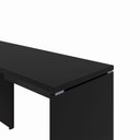 Ver imagem 7 de Mesa Escrivaninha em L 135cm x 150cm Pés Painel F5 Office Cor:Preto