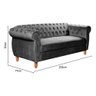 Sofá Nobreza Poltrona Chesterfield Vintage Retrô Clássico - 4