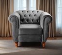 Ver imagem 1 de Sofá Nobreza Poltrona Chesterfield Vintage Retrô Clássico