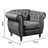 Sofá Nobreza Poltrona Chesterfield Vintage Retrô Clássico - 5