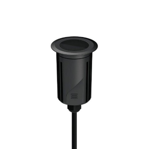 Embutido de Solo Led Stella S.ground 6,5w com Caixa de Instalação Bivolt Preto 3000k Luz Amarela