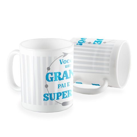 Caneca Você É Um Grande Pai e Um Super Avô