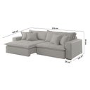 Ver imagem 5 de Sofá Cama 2,10m Zen Veludo com Molas Meu Sofá Online