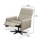 Ver imagem 5 de Poltrona Haut Giratória 360° Decorativa Luxo Confortável Premium Livintus Leather