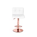 Ver imagem 2 de Banqueta Giratória Confort- Branca | Rosé Gold