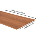 Ver imagem 2 de Painel Ripado Canelado/ondulado Louro Freijo 2750 X 445 X 9mm - Caixa com 2 Painéis = 2,5m2