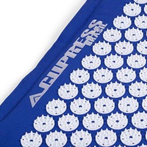 Kit de Bem-estar Doméstico: Tapete e Travesseiro Acupress Brasil "azul"