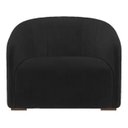 Ver imagem 2 de Poltrona Decorativa Julia Suede Preto - Lm Decor