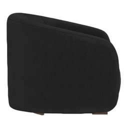 Poltrona Decorativa Julia Suede Preto - Lm Decor - 3