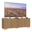 Ver imagem 1 de Rack para Tv até 50 Polegadas com 4 Portas Multimóveis Mp1072 Rustic/branco