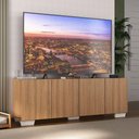 Ver imagem 2 de Rack para Tv até 50 Polegadas com 4 Portas Multimóveis Mp1072 Rustic/branco