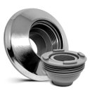 Ver imagem 2 de Retorno Jato Ajustável em Inox 316 com Encaixe 50mm para Piscinas - Brustec