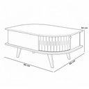 Ver imagem 7 de Kit Aparador para Sala Tamar e Mesa de Centro Orgânica Leda M07 Cinamomo Off White - Lyam Decor