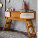 Ver imagem 2 de Kit Aparador para Sala Tamar e Mesa de Centro Orgânica Leda M07 Cinamomo Off White - Lyam Decor