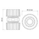 Ver imagem 3 de Emenda Ligação Reparadora Extensor Para Mangueira 1/2" | Tramontina | Kit 02 Un