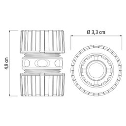 Emenda Ligação Reparadora Extensor Para Mangueira 1/2" | Tramontina | Kit 02 Un - 3