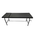 Ver imagem 1 de Maca Mesa Exame 80x65x180 Cabeceira Regulável Plus Size com Suporte Papel Full Black