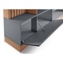 Ver imagem 4 de Estante Home com Led para Tvs de até 65 "freijó/cinza Fosco