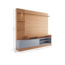 Ver imagem 5 de Estante Home com Led para Tvs de até 65 "freijó/cinza Fosco